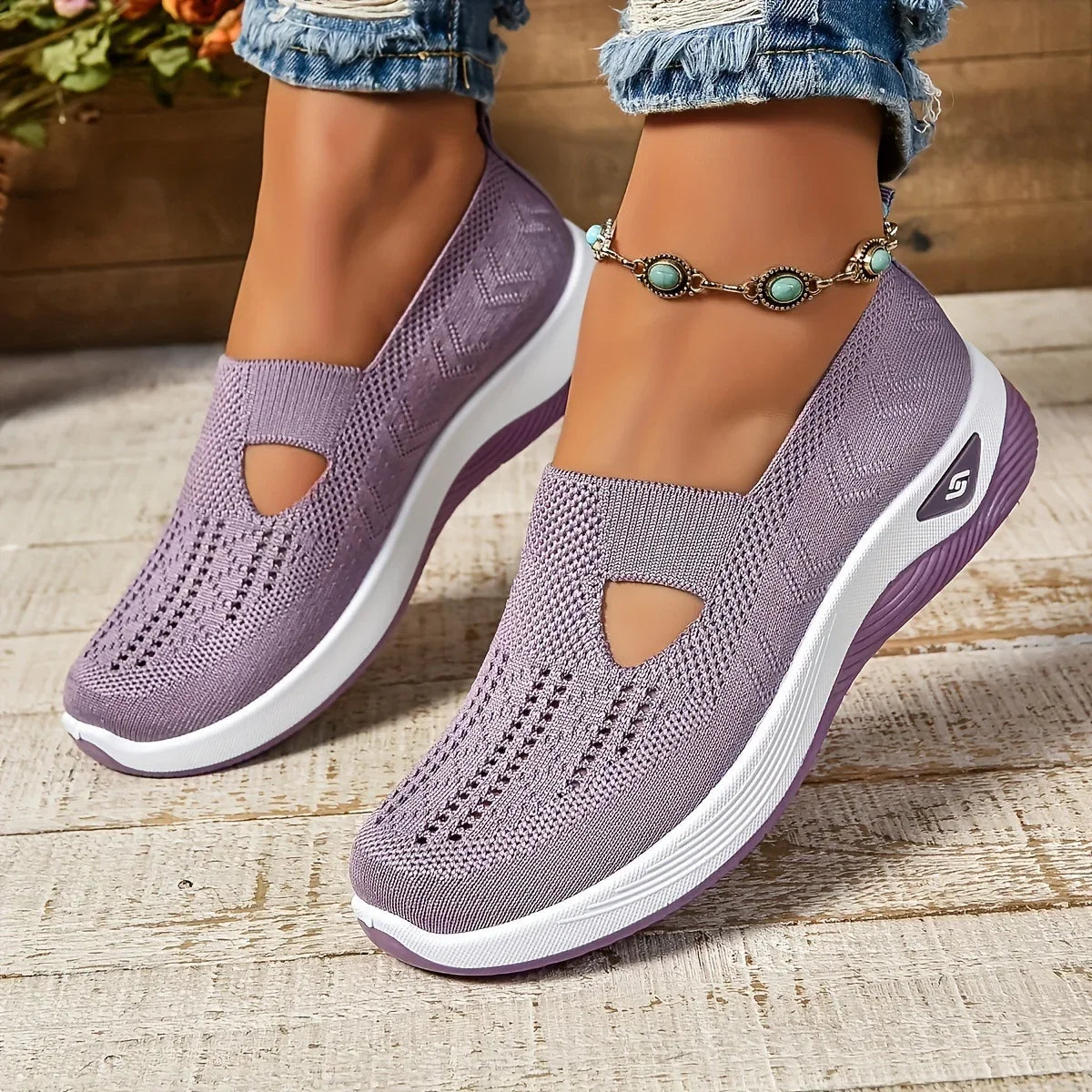 Damskie Buty Sportowe Ortopedyczna Wkładka, Oddychające
