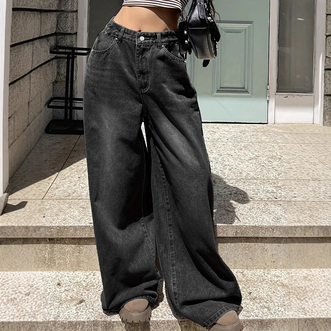 Maja Damskie Baggy Jeansy | 100% Bawełna, Klasyczny Styl 1