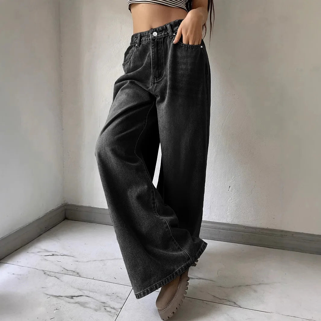 Maja Damskie Baggy Jeansy | 100% Bawełna, Klasyczny Styl 2
