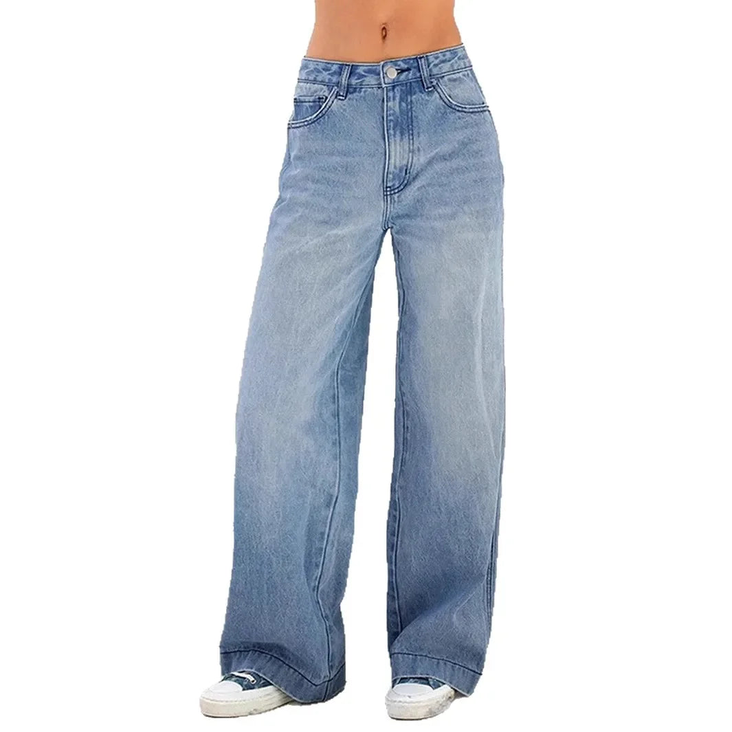 Maja Women's Baggy Jeans | High Waist, 100% Cotton 3