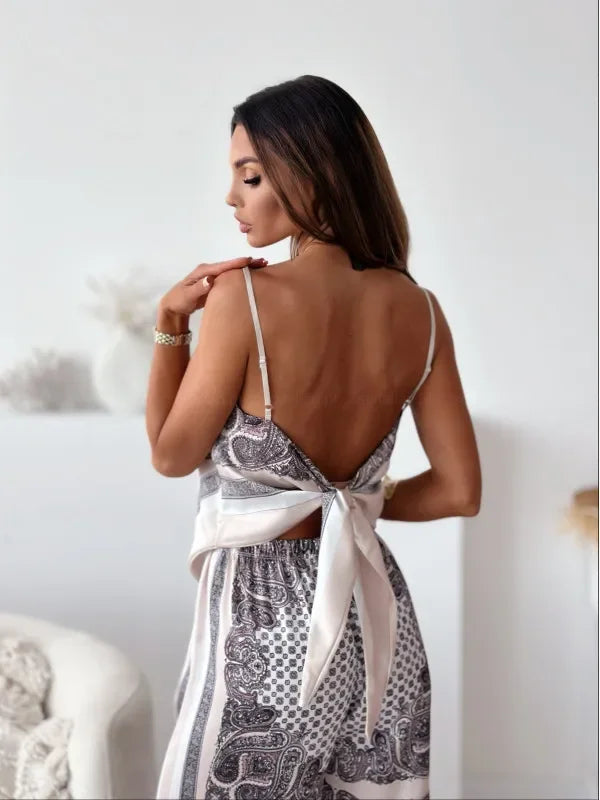Elegancki Damski Set Letni, Komfortowy i Przewiewny