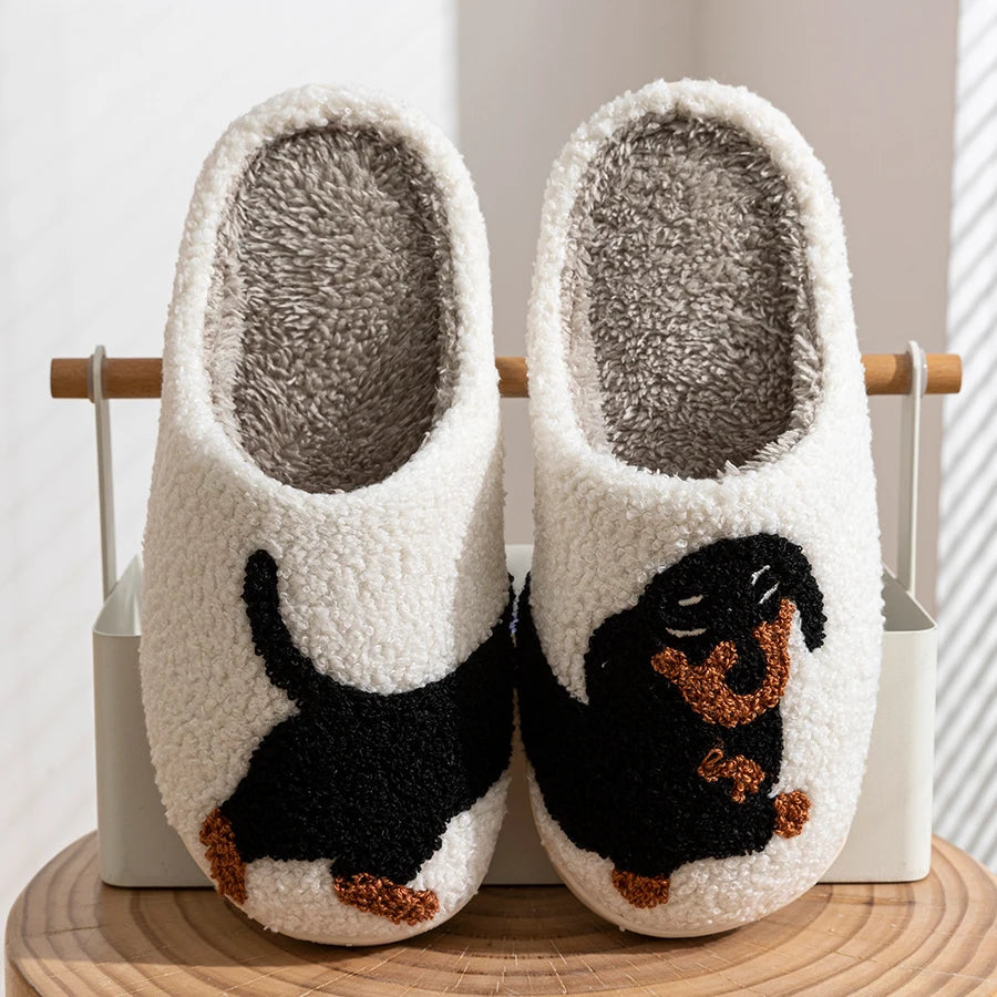 Hauzowe Kapcie Unisex | Ciepłe, Motyw Psa, Wygodne 1