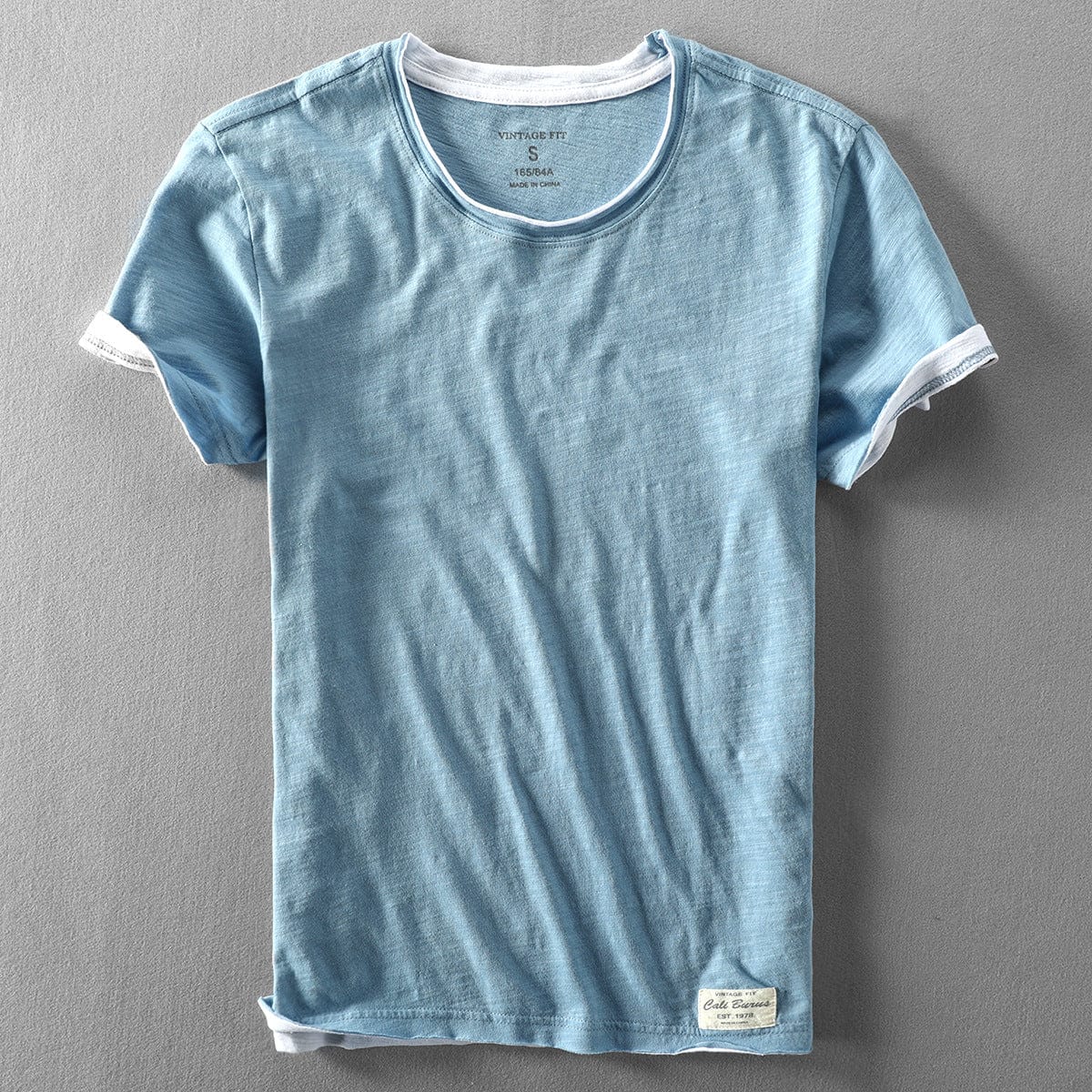 Letni Męski T-Shirt Lekki Bawełniany, Casualowy