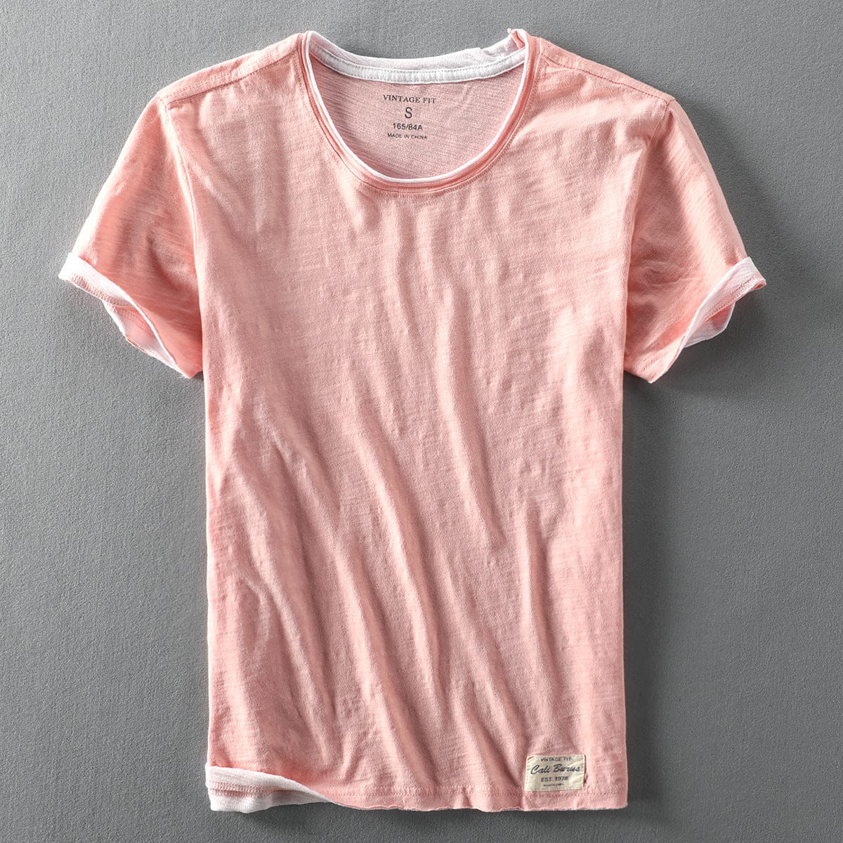 Letni Męski T-Shirt Lekki Bawełniany, Casualowy