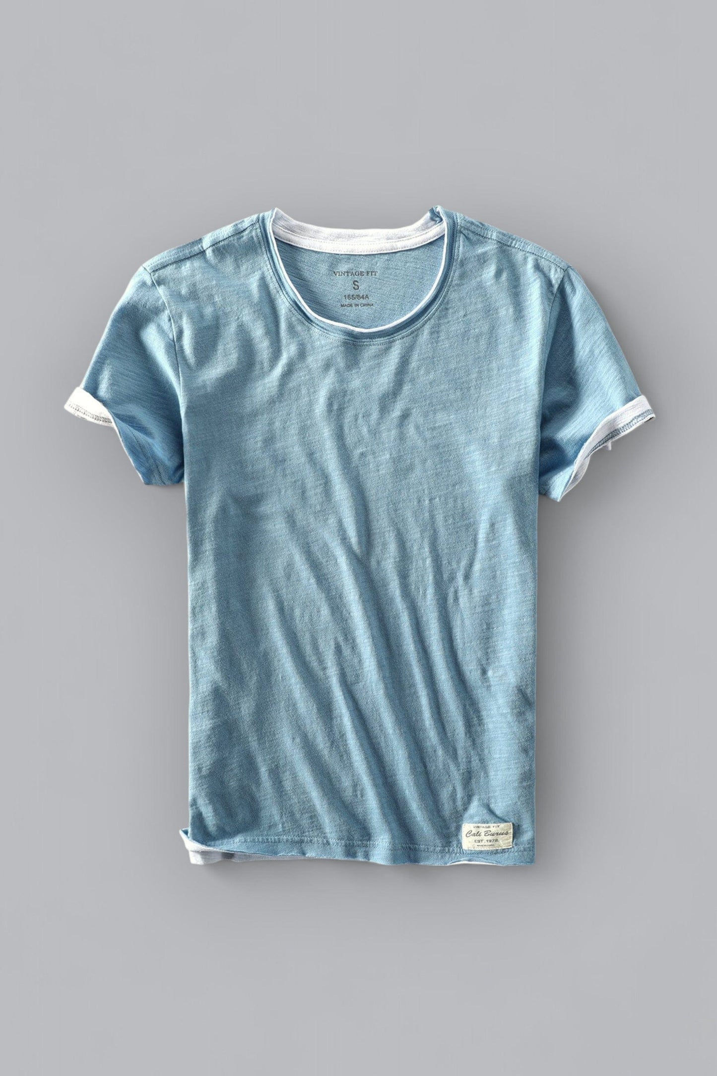 Letni Męski T-Shirt Lekki Bawełniany, Casualowy