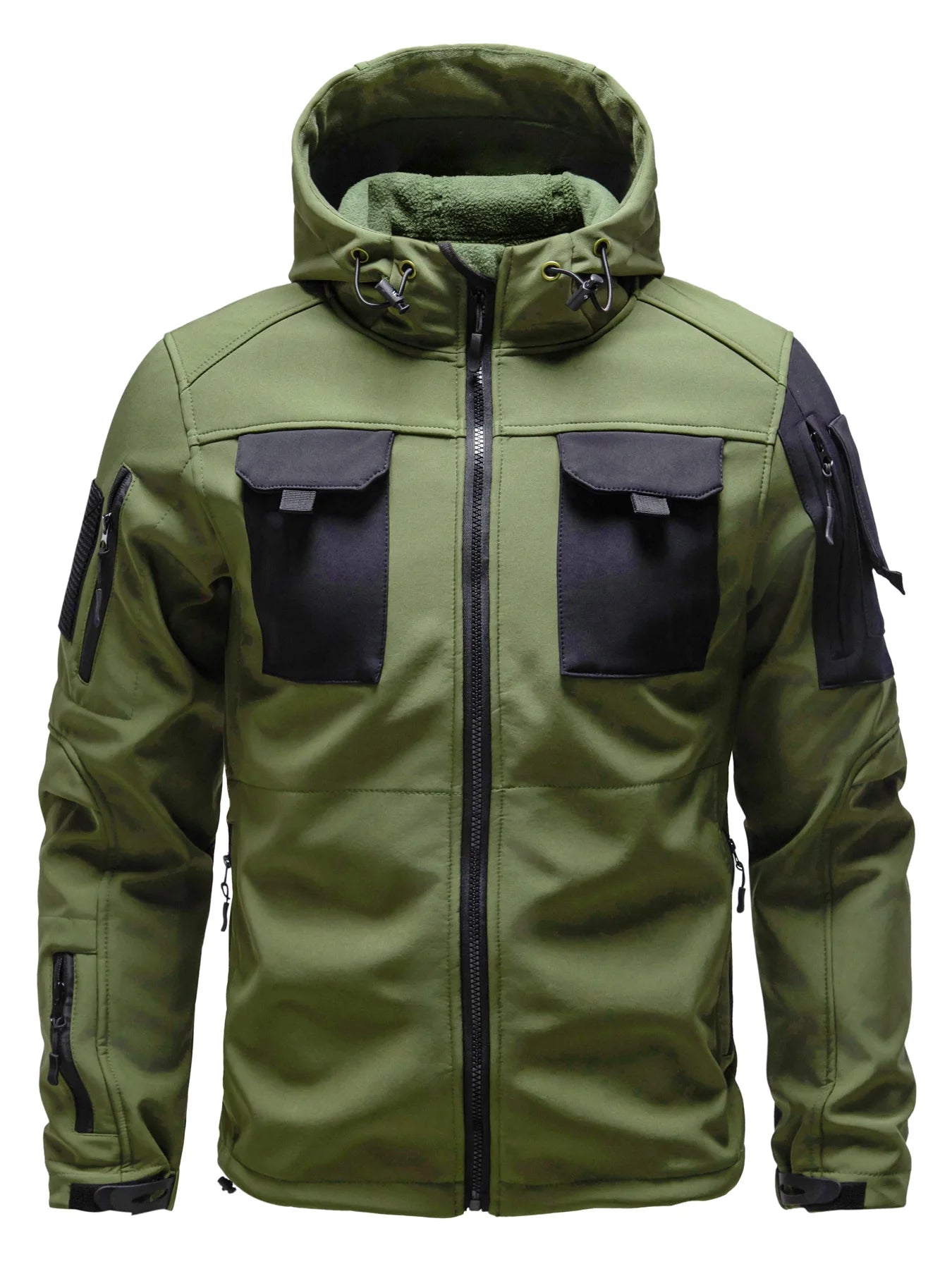 Mistrz Męska Kurtka Softshell | Wodoodporna, Regulowany Kaptur, Czarna 4
