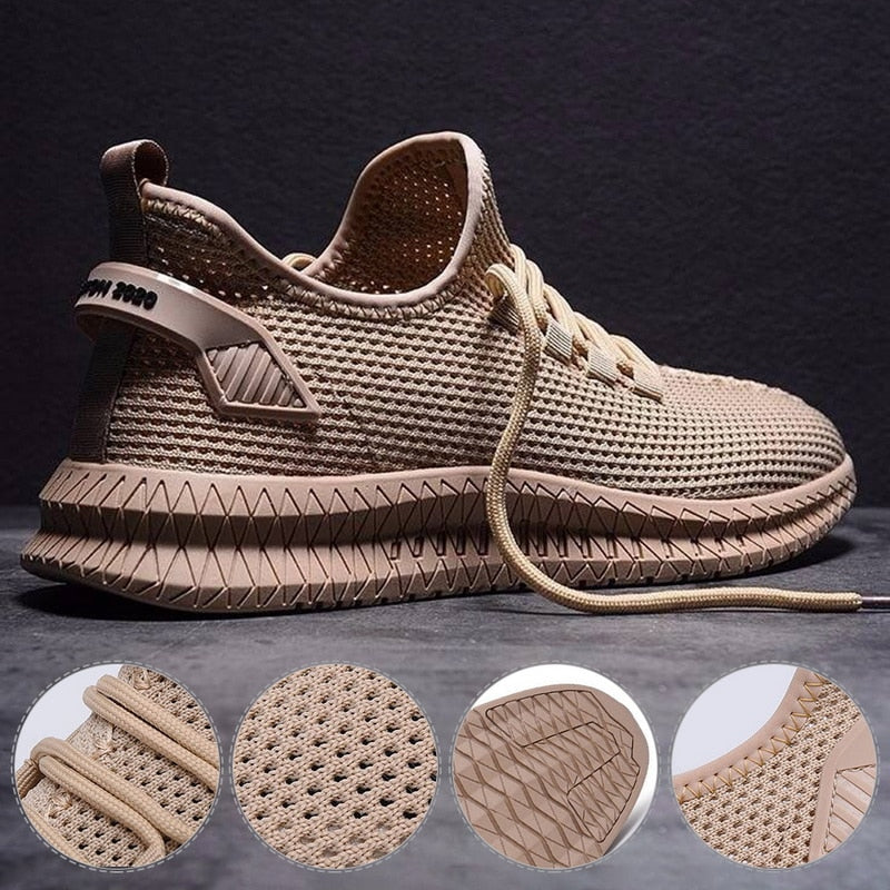 Męskie Buty z Oddychającej Siateczki
