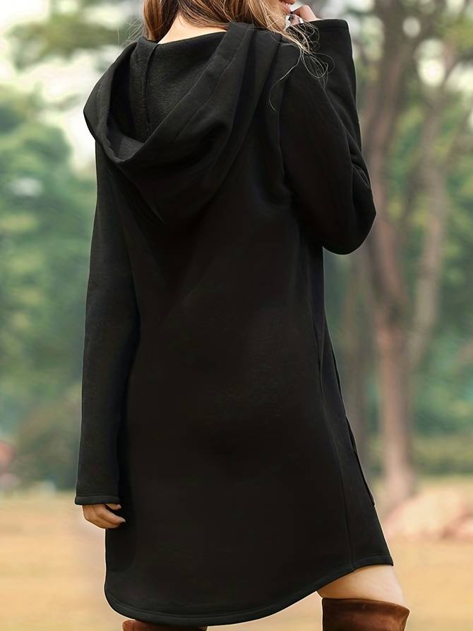 Miki Women's Hoodie Dress | 100% Cotton, Sporty Style 3