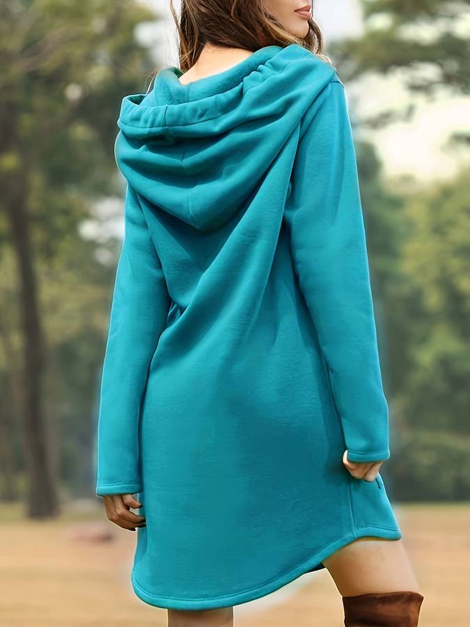 Miki Women's Hoodie Dress | 100% Cotton, Sporty Style 5