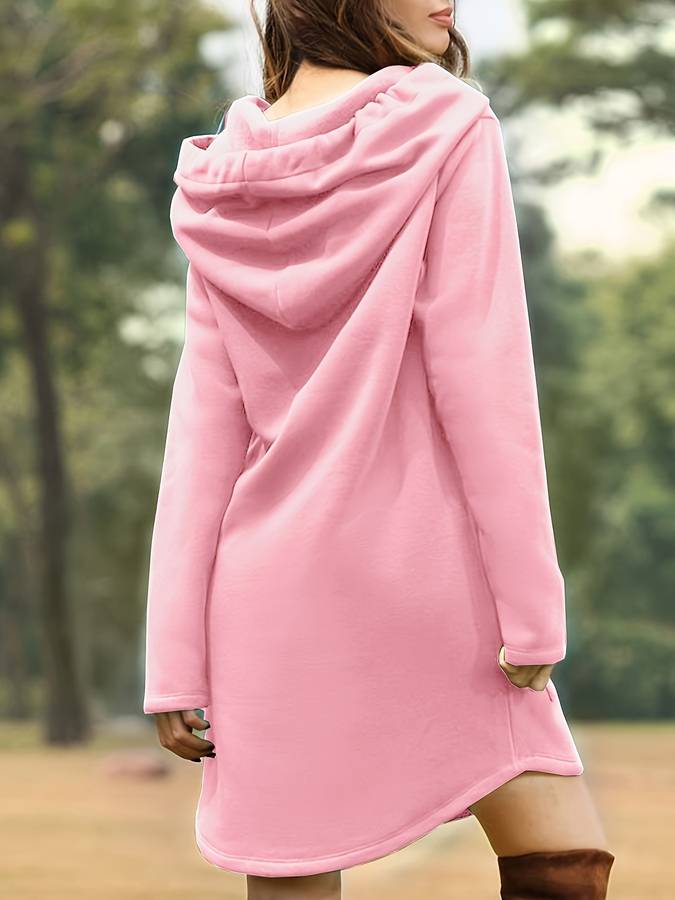 Miki Women's Hoodie Dress | 100% Cotton, Sporty Style 7