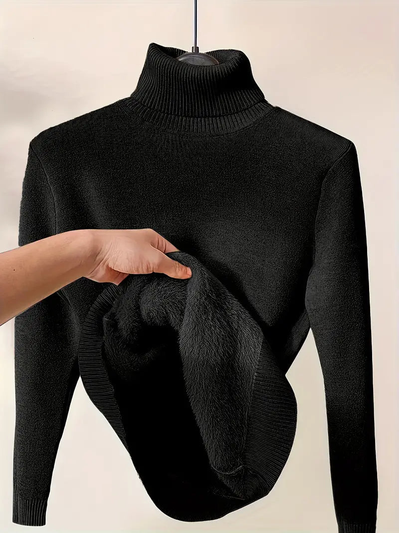 Marta Damski Sweter | 100% Akryl, Wysoki Golf, Minimalistyczny Design 1
