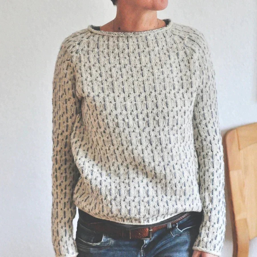 Mistral Women's Sweater | Elegancki Szary, Długi Rękaw 1
