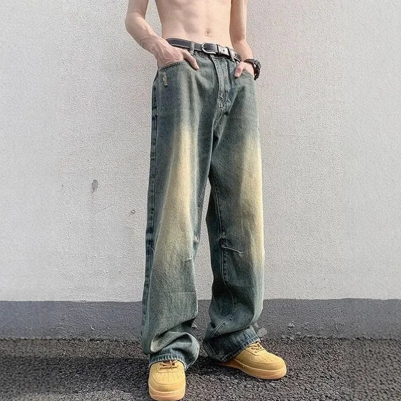 Lando Męskie Jeansy | Szerokie Baggy, Styl Uliczny, 100% Bawełna 3