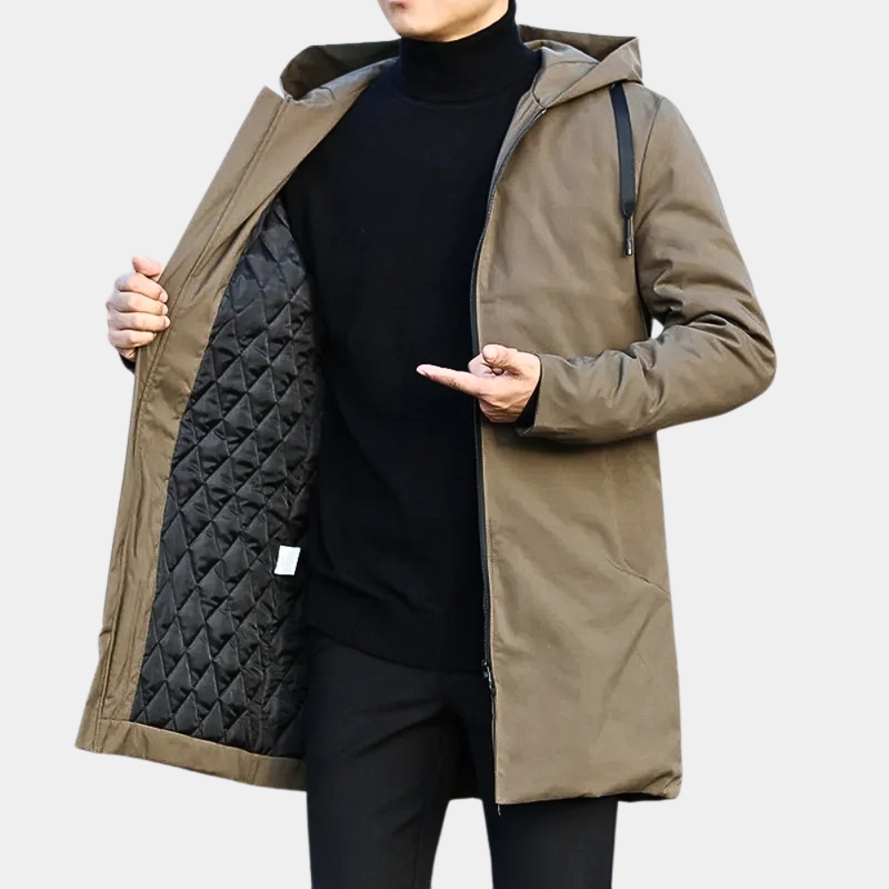 Eko Męska Kurtka Zimowa | Wodoodporny Poliester, Elegancka i Ocieplana 2