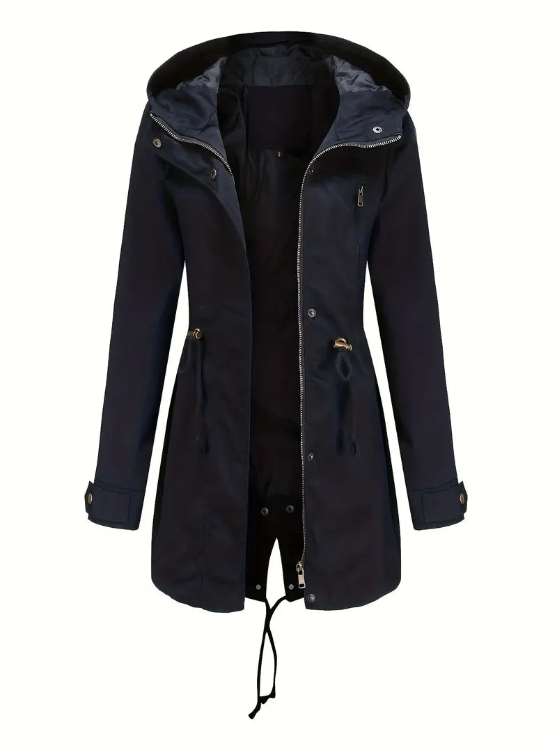 Mistrzowski Damski Trenchcoat | Wodoodporny z Regulowanym Kapturem 1