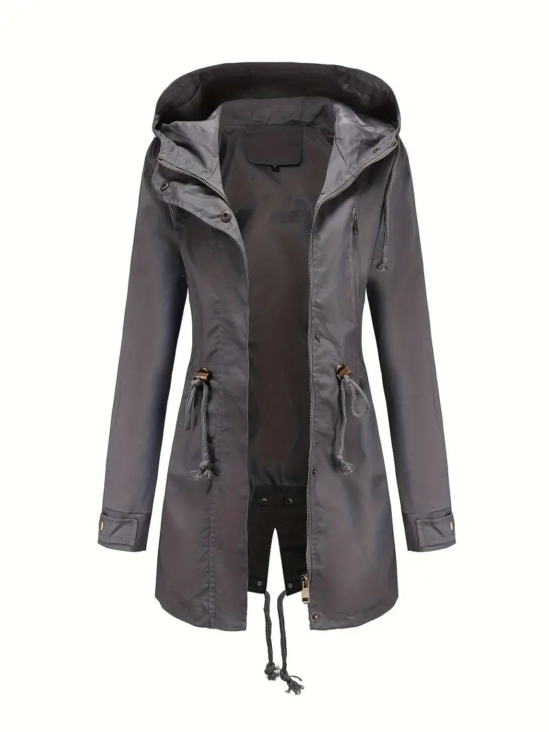 Mistrzowski Damski Trenchcoat | Wodoodporny z Regulowanym Kapturem 3