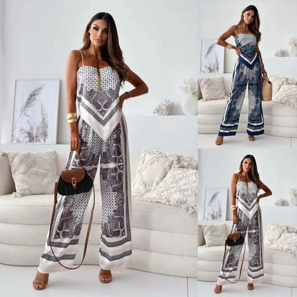 Elegancki Damski Set Letni, Komfortowy i Przewiewny
