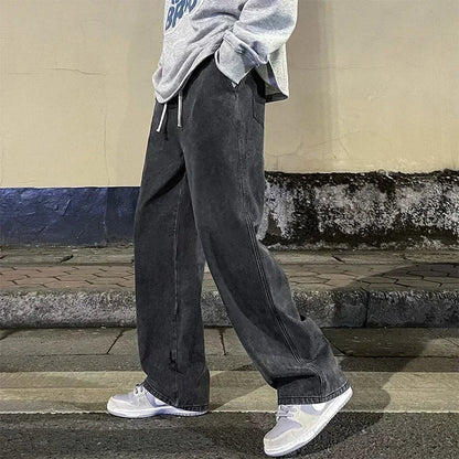 Błyskotliwe Jeansy Męskie Baggy | 100% Bawełna, Luźny Krój Niebieskie 3