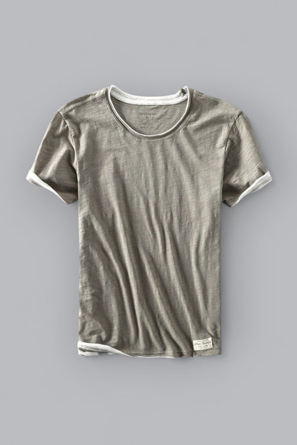 Letni Męski T-Shirt  Lekki Bawełniany, Casualowy