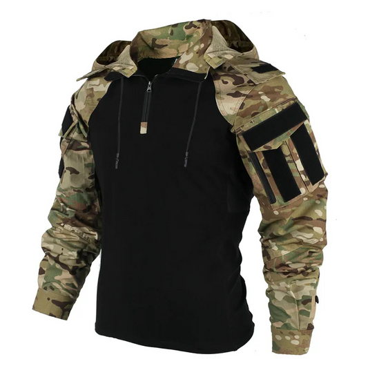 Takticzna Męska Kurtka Softshell | Wodoodporna, Z Kapturem 0