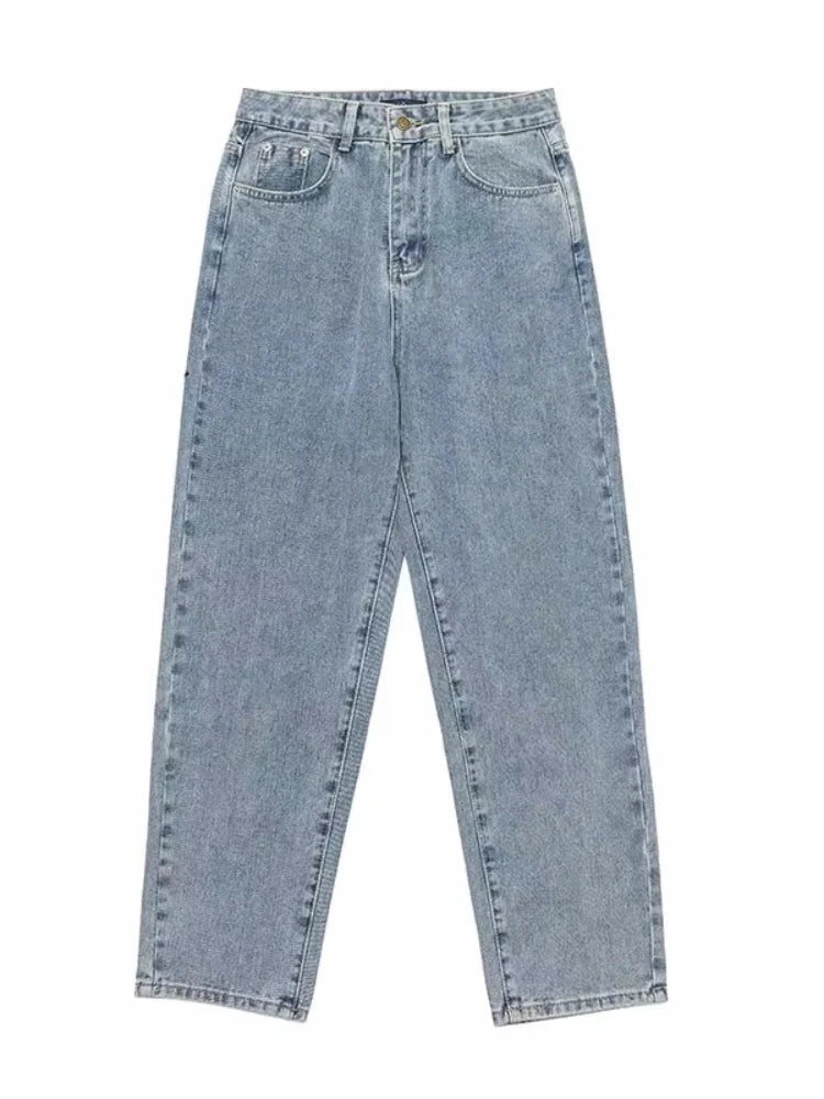 Miko Męskie Jeansy | Baggy, 100% Bawełna, Jasnoniebieskie, Duże Rozmiary 5