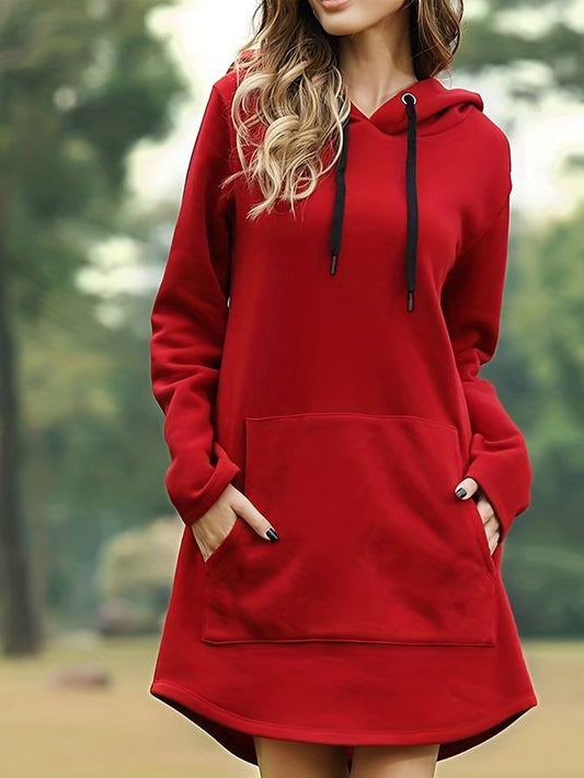Miki Women's Hoodie Dress | 100% Cotton, Sporty Style 0
