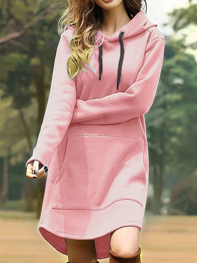Miki Women's Hoodie Dress | 100% Cotton, Sporty Style 6