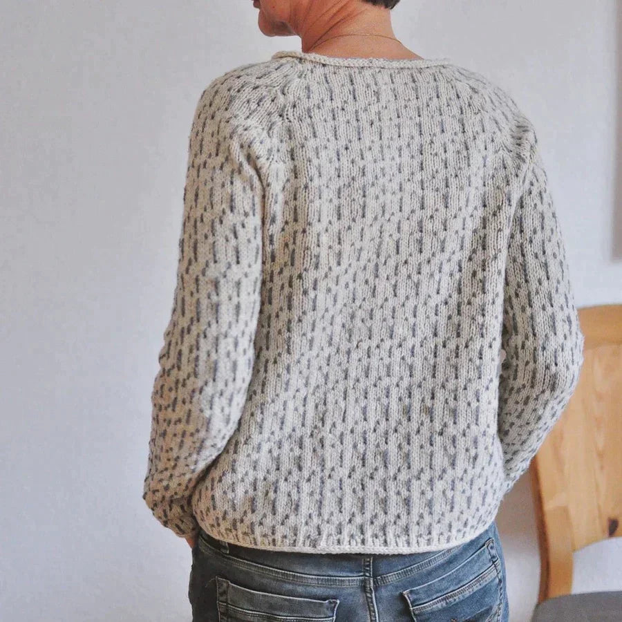 Mistral Women's Sweater | Elegancki Szary, Długi Rękaw 4