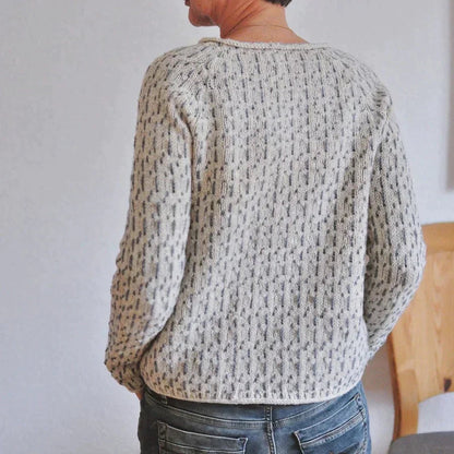 Mistral Women's Sweater | Elegancki Szary, Długi Rękaw 4